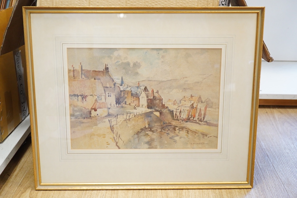 John Brown Harrison, Collection of seven Yorkshire Coast and Countryside scenes, watercolours, largest 35 x 47cm, each framed
